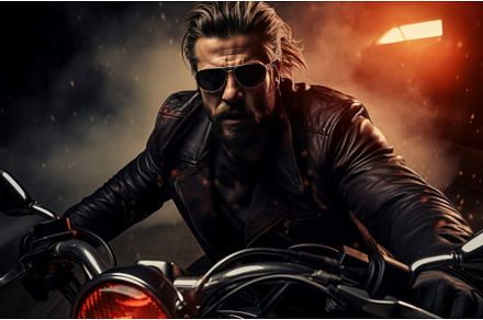 Daring Man riding motorcycle, a Sports & Recreation Photo by Ylivdesign