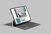 Tablet Pro With Keyboard Mockup, an iPad Mockup by lamorastudio (Thumbnail 3 of 11)