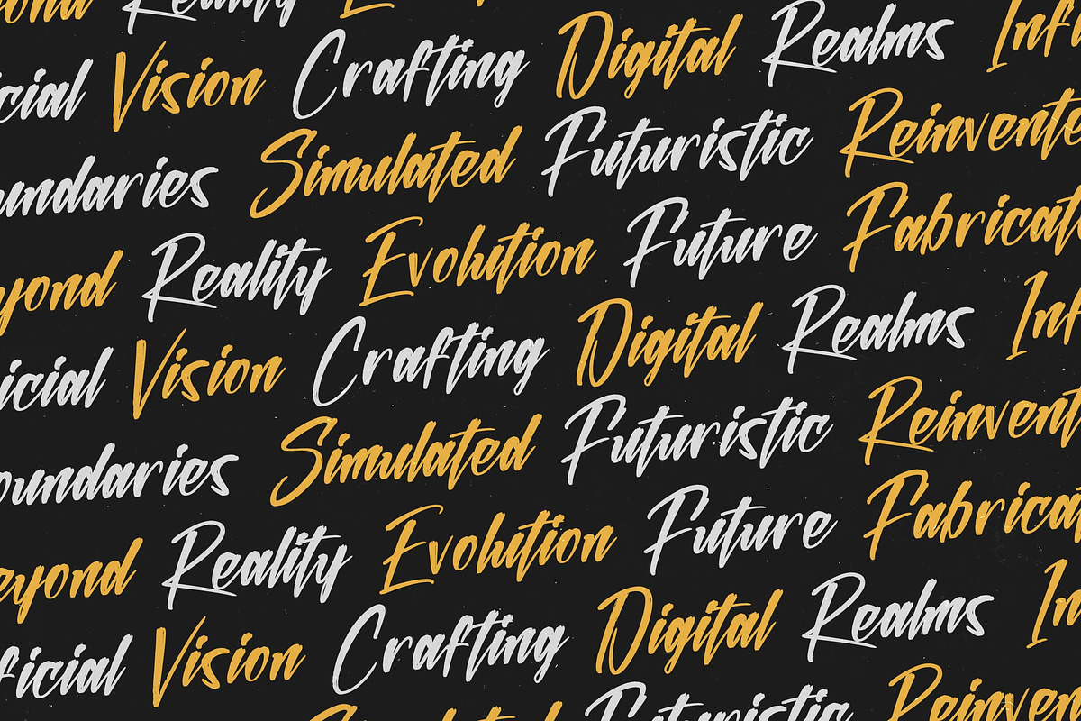 Sinthetic Virtual Modern Brush Font, a Script Font by stylishtype.co (Photo 13 of 20)