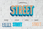Nordin Extrude Font Family, a Sans Serif Font by Craft Supply Co. (Thumbnail 4 of 9)