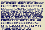 Massive Change - Bold Slab Font, a Slab Serif Font by 177Studio (Thumbnail 8 of 8)
