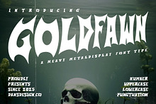 GoldFawn Metal Horror Blackletter
