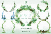 Pine. Watercolor clipart, an Illustration by LABFcreations (Thumbnail 4 of 9)