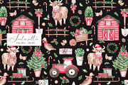 Christmas Farm seamless pattern, a Pattern Graphic by SirenaArt (Thumbnail 8 of 13)