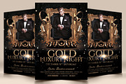 Gold Luxury Night, a Flyer Template by darkmonarch (Thumbnail 1 of 3)