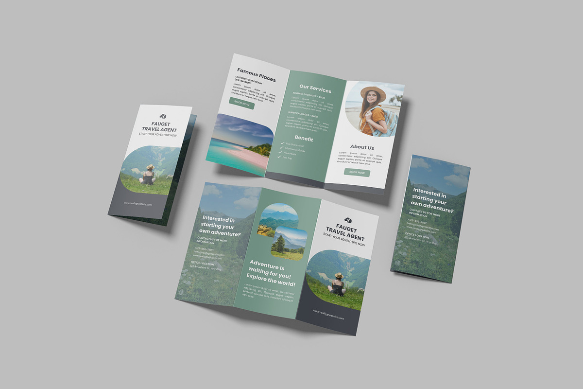 Trifold Brochure Mockup, a Brochure Template by graphictime (Photo 8 of 11)