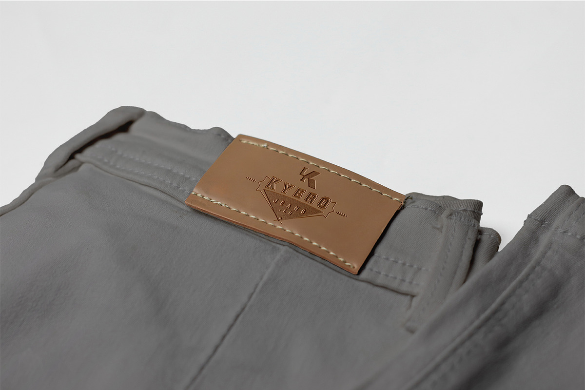 7 Apparel Jeans Labels Logo Mockup, a Bottom Mockup by Assyat (Photo 7 of 16)