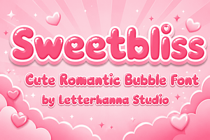 Sweetbliss Font, a Sans Serif Font by Letterhanna Studio
