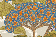 Jellyfish&Hydrangea Botanical Garden, a Pattern Graphic by NayaChu (Thumbnail 6 of 9)