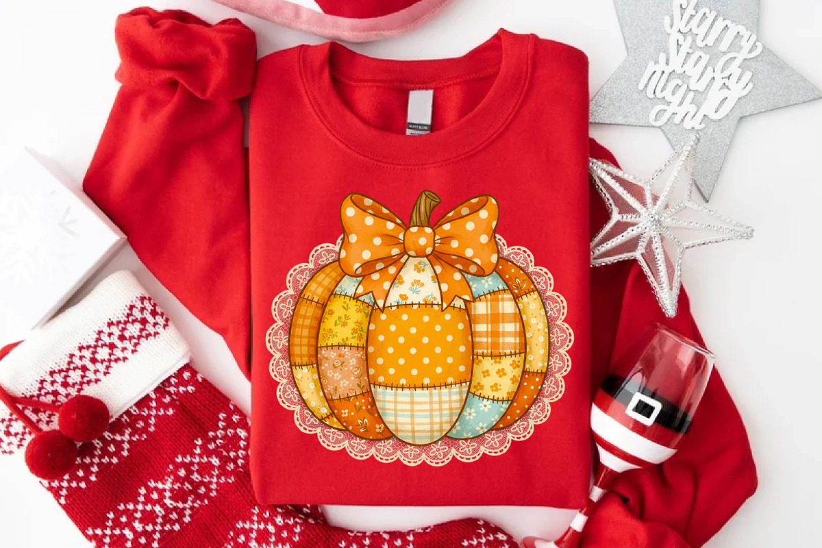 Preppy Floral Pumpkin PNG, an Illustration by Libby Wishes (Photo 4 of 11)
