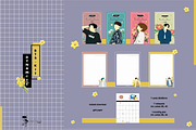 BTS Dynamite Notepad | Dital Product, a Stationery Template by The Tran Studio (Thumbnail 1 of 5)