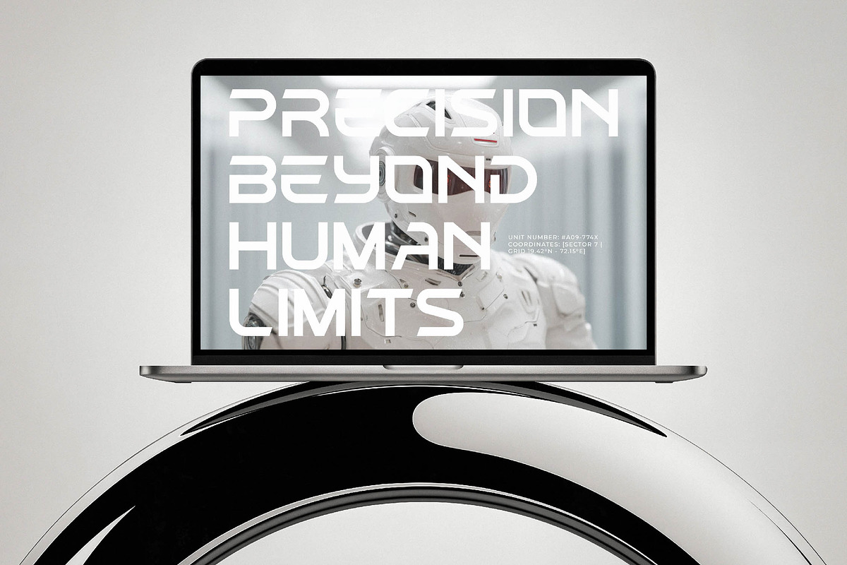 Chrome Quantum Futuristic Font, a Sans Serif Font by timelesstype.co (Photo 15 of 20)