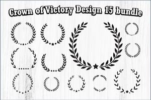 Crown of Victory Laurel Wreath, an Object Graphic by Designs_River