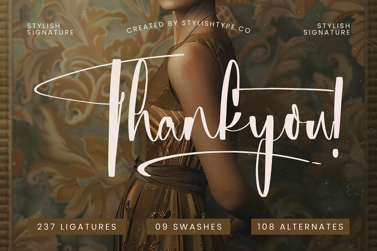 Michelyne Stylish Signature Font, a Script Font by stylishtype.co (Photo 20 of 20)
