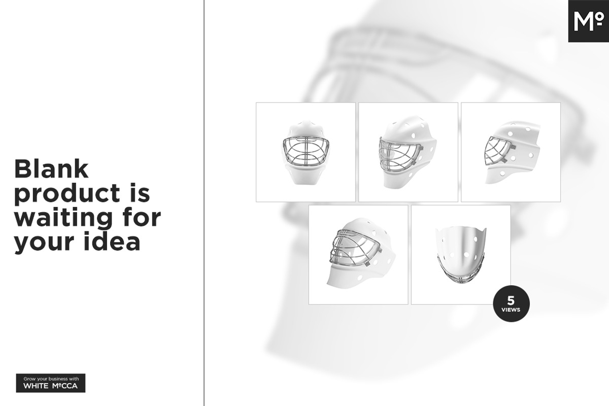 Hockey Goalie Mask Mock-up, a Household Mockup by Mocca Mockups Store (Photo 3 of 10)