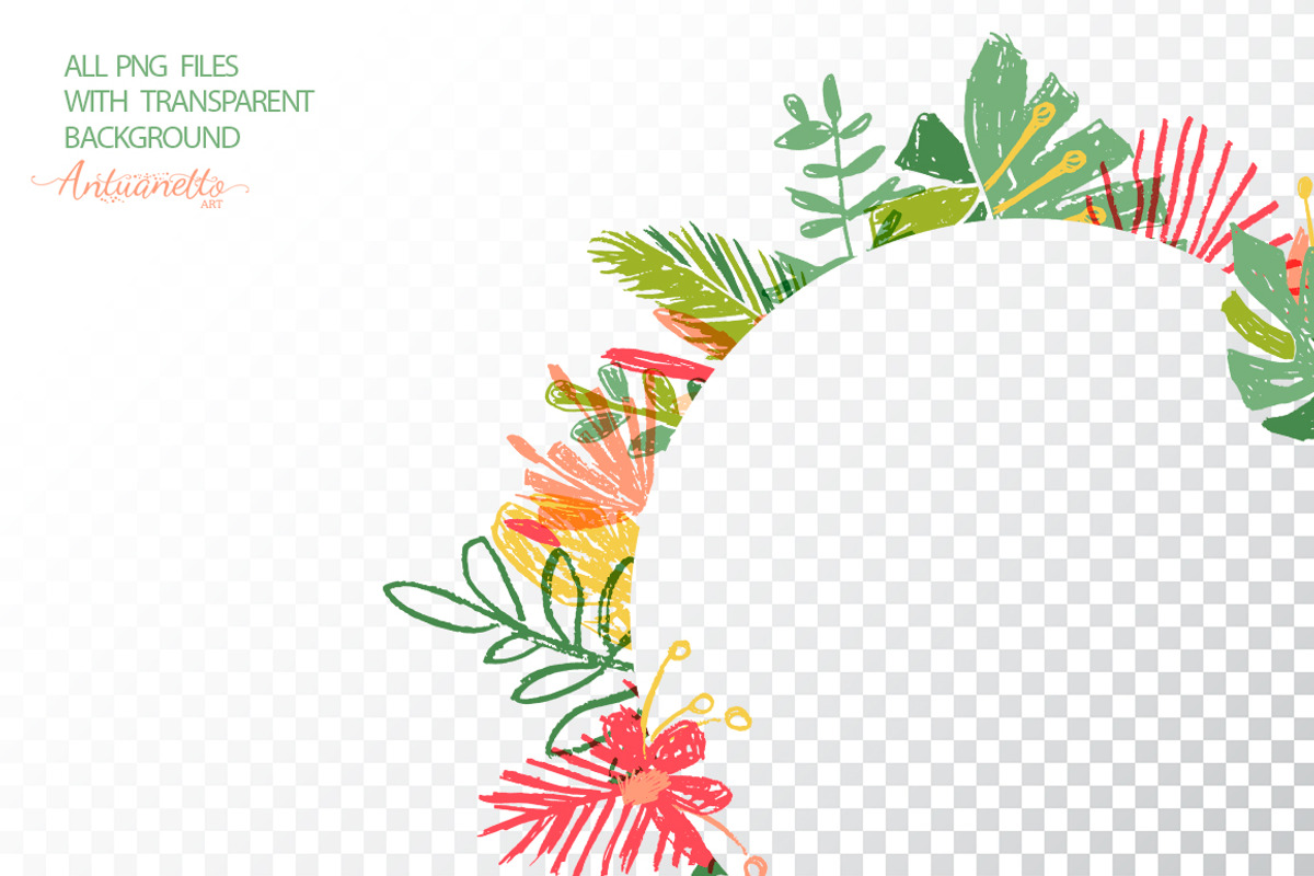 Let's Flamingle tropical collection, a Decorative Illustration by antuanetto (Photo 13 of 16)