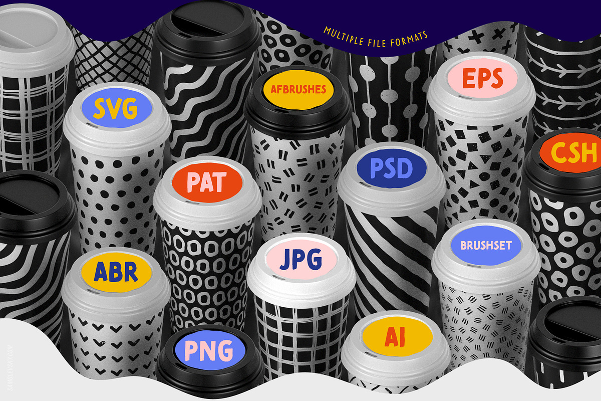 Handmade patterns ultimate bundle, a Pattern Graphic by Samolevsky (Photo 21 of 25)