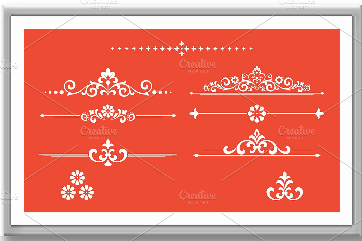 Vintage set. Floral elements for, a Decorative Illustration by RODINA (Photo 3 of 3)