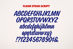 Flank Steak Font Duo