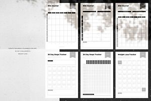 CANVA 25 Fitness Planner Templates