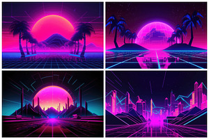 16 Retrowave Wallpapers In 6K