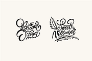 Autumn & Fall Lettering Set, a Seasonal Illustration by Oktyabr (Thumbnail 3 of 6)