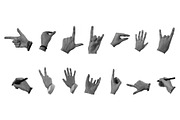 Hands gestures halftone collage, an Object Graphic by SaintPic illustrations (Thumbnail 1 of 10)