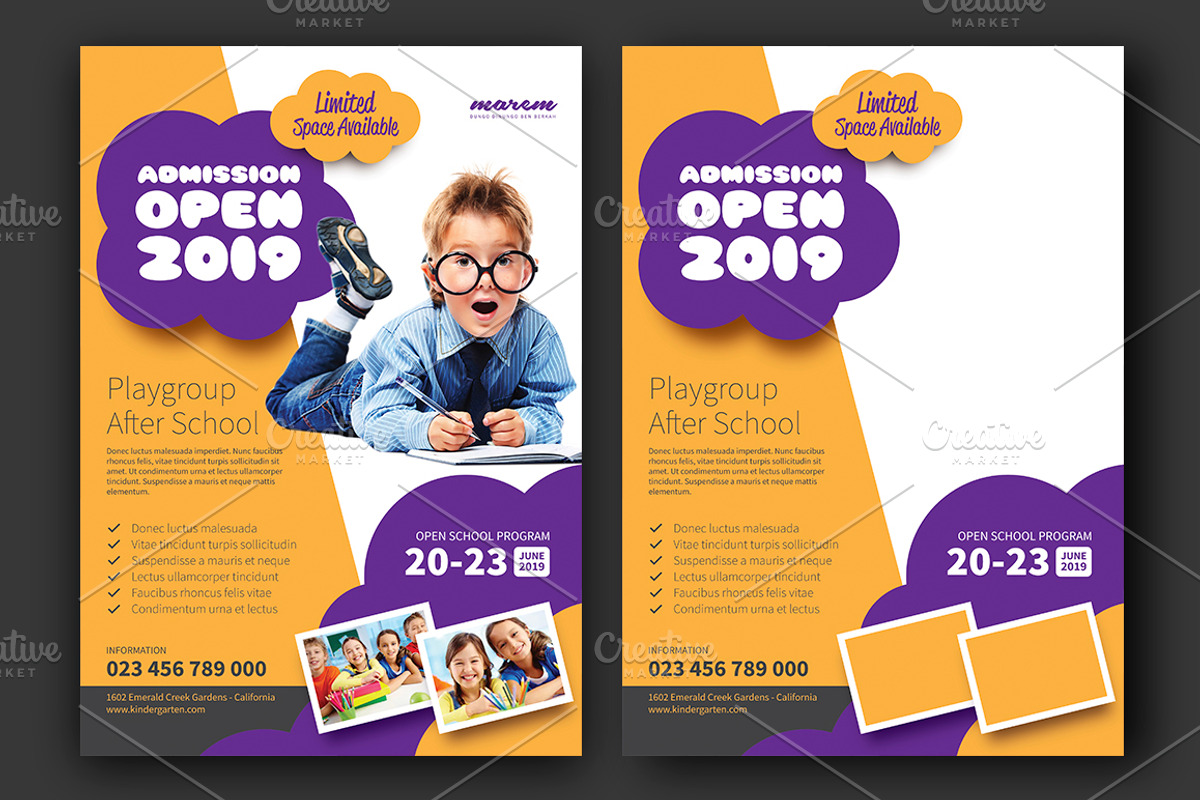 School Admission, a Flyer Template by Saphari (Photo 2 of 4)