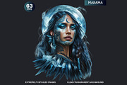 Maori Atua gods Clipart, Polynesian, a Person Illustration by ThatsDesignArt (Thumbnail 3 of 10)