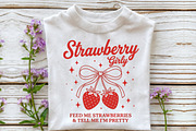 Vintage Cute Strawberry Girly PNG, an Illustration by OK Design (Thumbnail 5 of 5)