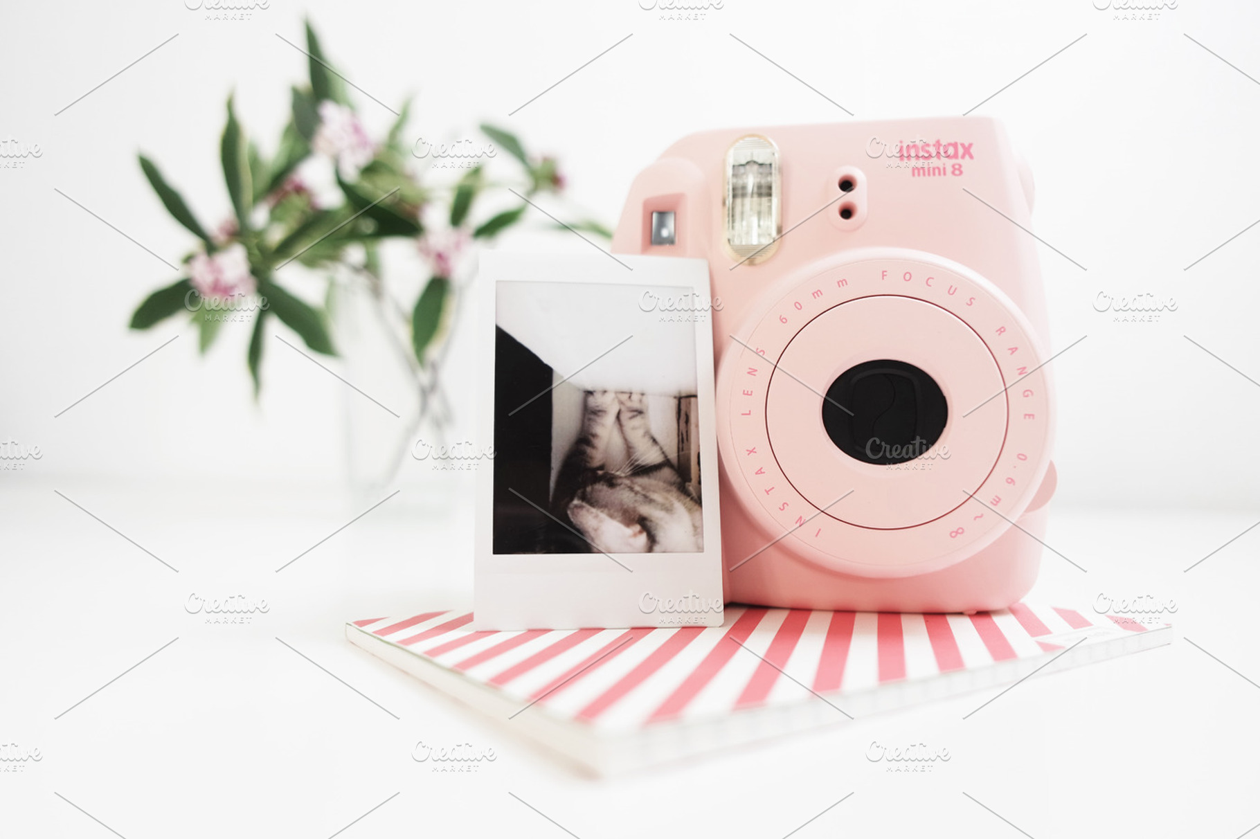 Camera Instax mini Pink / Hero image, a Technology Photo by very simple photos