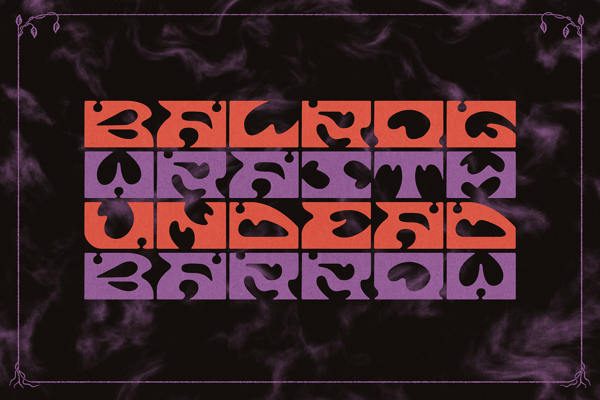 JWV - FLAUROS - Psych display font, a Sans Serif Font by Jordan Warren Visuals (Photo 3 of 8)