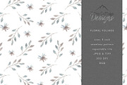 Watercolour Florals Seamless Pattern, a Pattern Graphic by Tatra Cottage Designs (Thumbnail 6 of 7)
