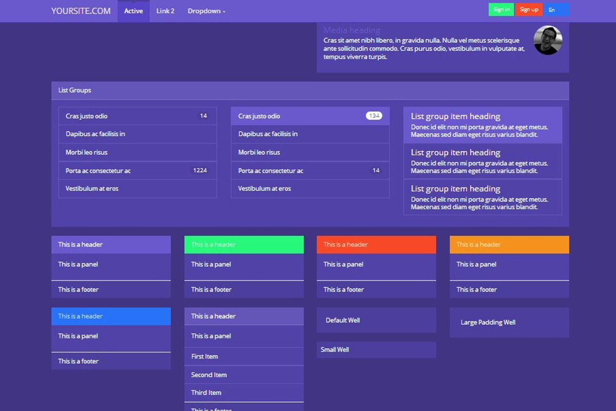 Bootstrap 3.0. Blueprint flat theme, a Bootstrap Template by Bootstraptor (Photo 4 of 4)