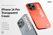 Iphone 14 Pro - Transparent Cases, an iPhone Mockup by Mocku (Thumbnail 2 of 16)