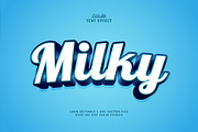 Text Effect Milky, a Layer Style Add-On by Navy Graphic (Thumbnail 1 of 2)