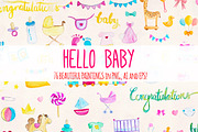 Welcome Baby 76 New Baby Elements, a Person Illustration by Violet LeBeaux (Thumbnail 1 of 3)