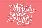 Apple and Sugar Font, a Script Font by etigletters (Thumbnail 8 of 9)