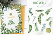Dino World. Watercolor collection., an Animal Illustration by Kate_Rina (Thumbnail 7 of 16)