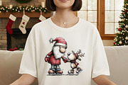 Funny Christmas Santa & Reindeer, an Illustration by Designworld (Thumbnail 5 of 7)