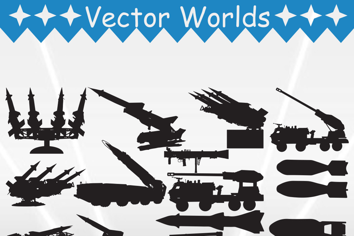 Rocket Launcher Missile Svg, an Object Graphic by VectorWorlds (Photo 2 of 3)