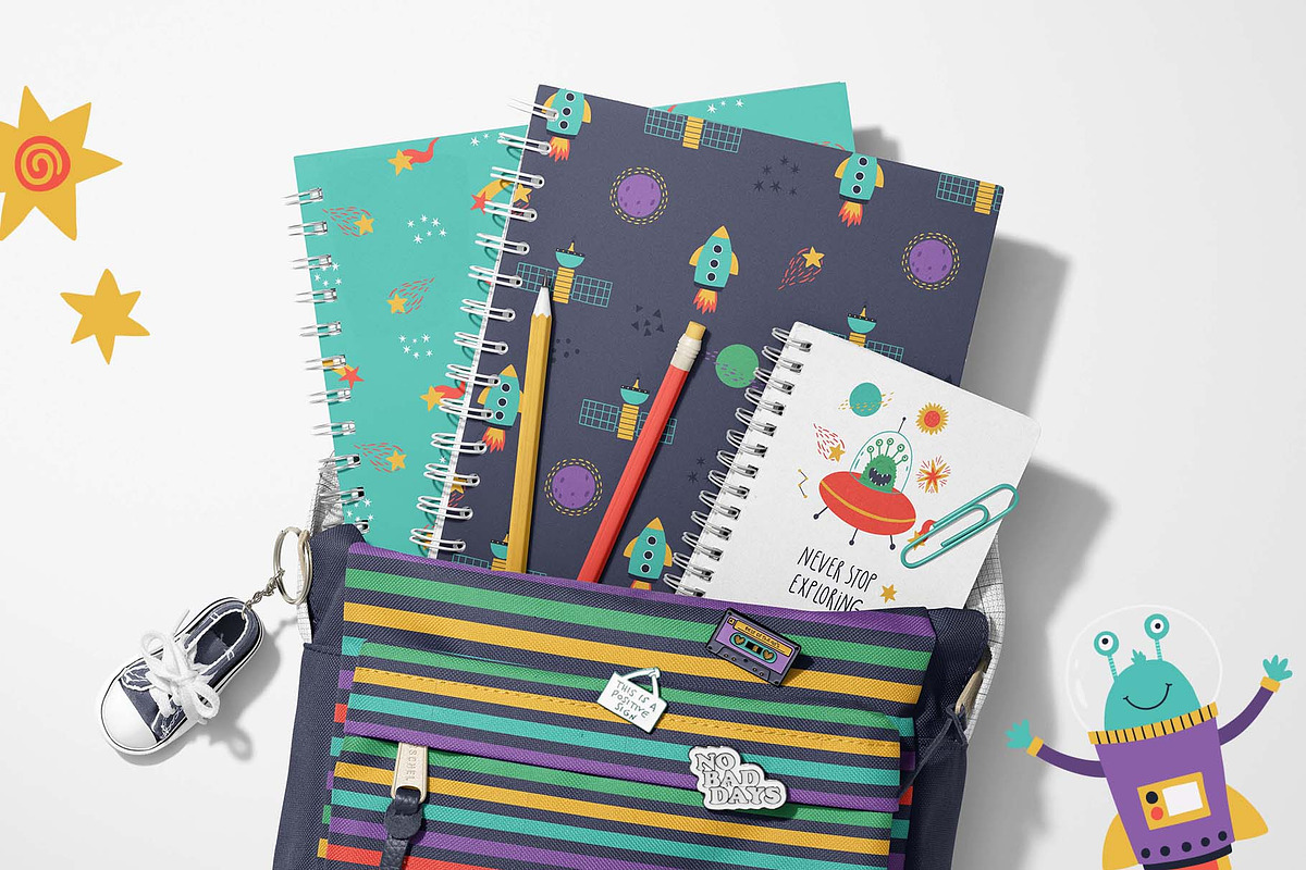 Space Adventures | 100% hand drawn, a Decorative Illustration by Irina Ostapenko (Photo 6 of 9)