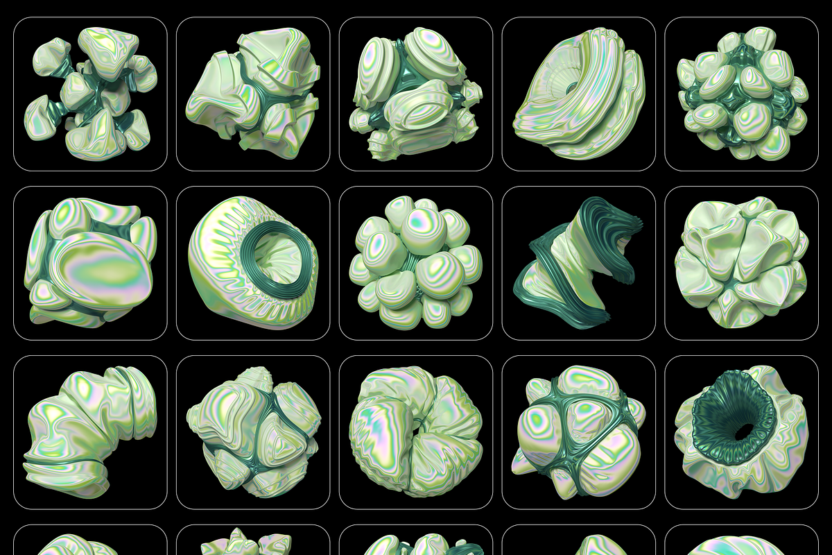 Bionic 3d shapes, an Object Graphic by Fox's Monday (Photo 10 of 12)