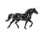 Running Horse Silhouette SVG Bundle, an Illustration by Creativeshirt (Thumbnail 20 of 31)