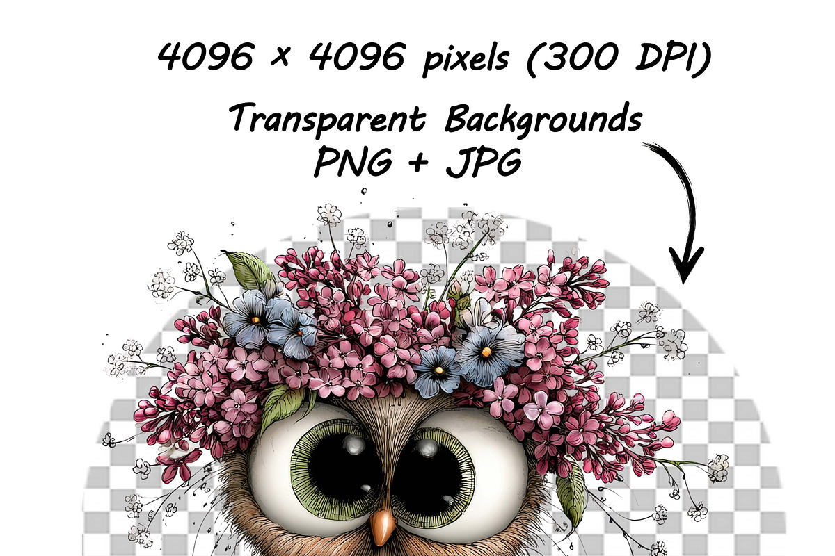 Whimsical Animals Floral Clipart, a Graphic by one-touch (Photo 17 of 18)