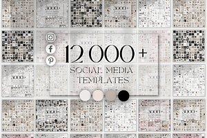 12K Instagram Templates for Canva