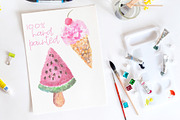 Sale Watercolor Treats Clipart, a Graphic by Jodi Van der Kruik (Thumbnail 2 of 4)