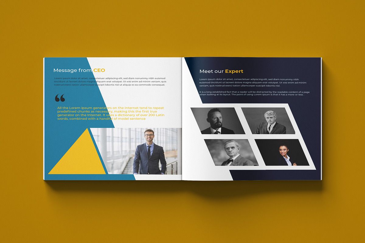 Square Bi-Fold Corporate Brochure, a Brochure Template by ferdousi0791 (Photo 5 of 6)