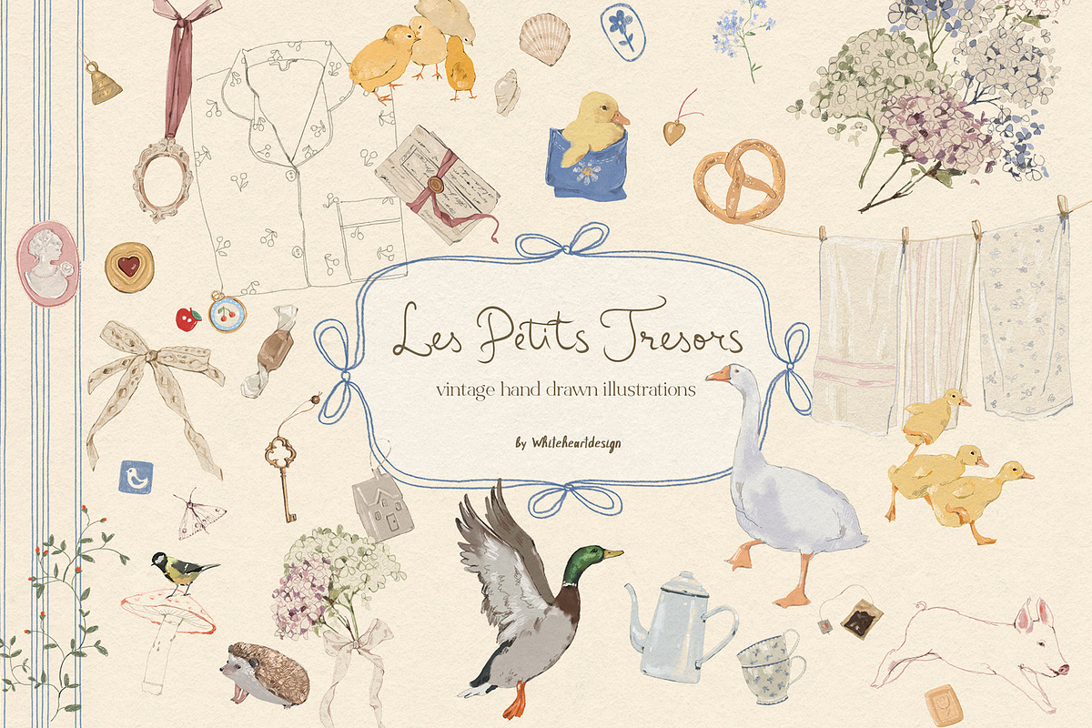 Cottagecore Illustratios Bundle, a Decorative Illustration by whiteheartdesign (Photo 5 of 23)