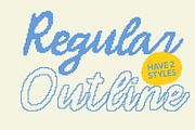 CS Danica Pixel, a Script Font by Craft Supply Co. (Thumbnail 4 of 8)